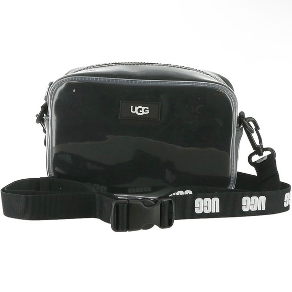 NWT‎ UGG Janey II Clear Black Crossbody Belt Bag Adjustable Logo Purse Handbag - Picture 1 of 8